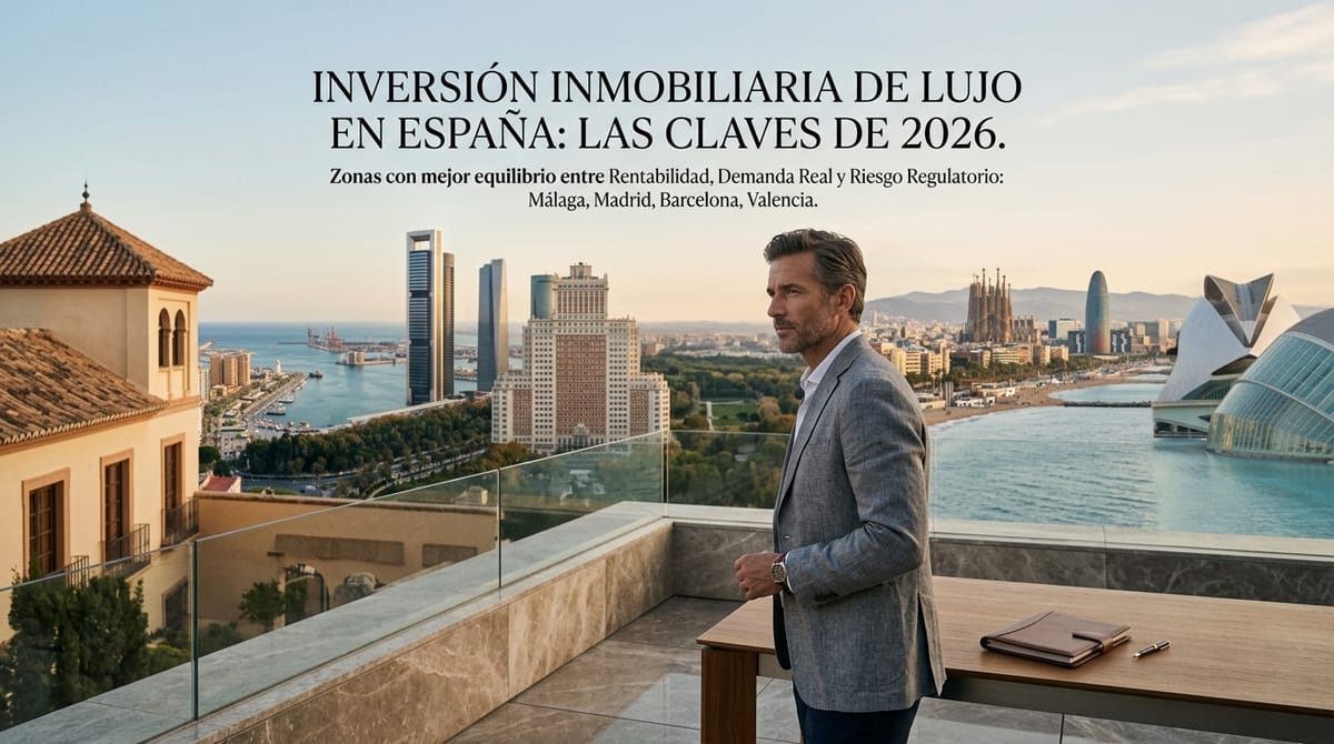 Dónde invertir en vivienda en España en 2026: Málaga, Madrid, Barcelona y Valencia bajo la lupa